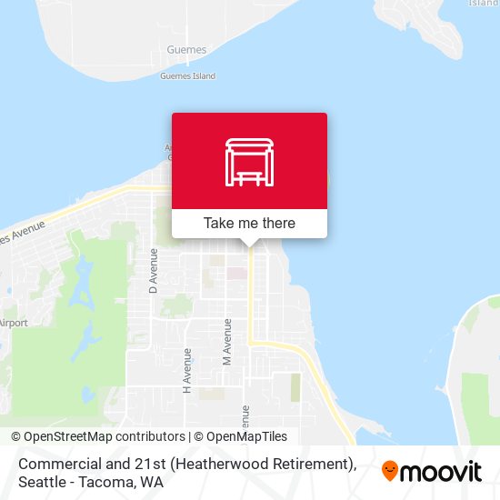 Commercial and 21st (Heatherwood Retirement) map