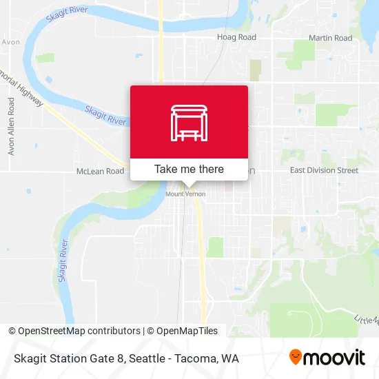 Skagit Station Gate 8 map