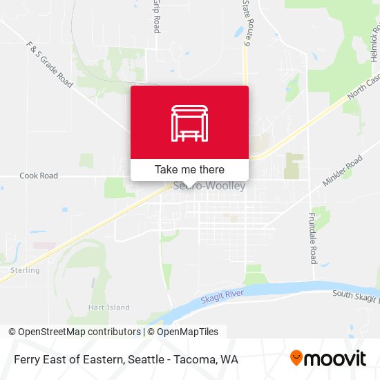 Ferry East of Eastern map