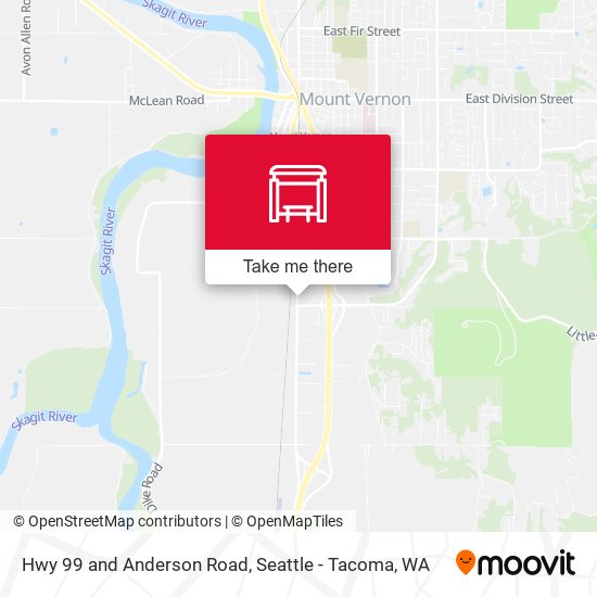 Mapa de Hwy 99 and Anderson Road