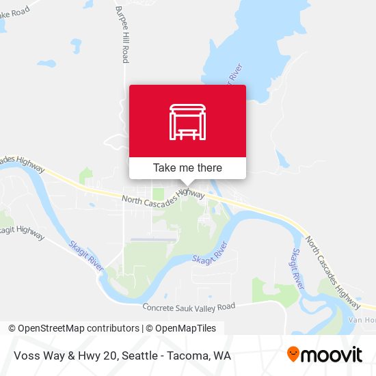 Voss Way & Hwy 20 map