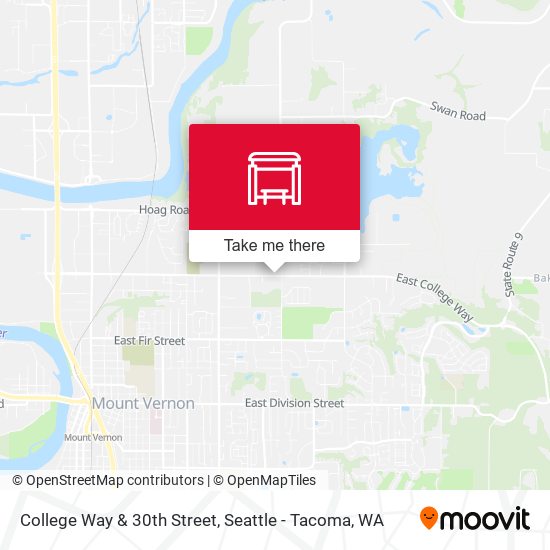 Mapa de College Way & 30th Street