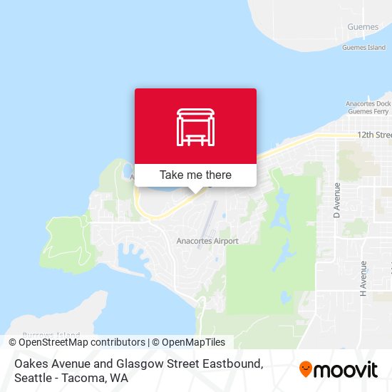 Oakes Avenue and Glasgow Street Eastbound map