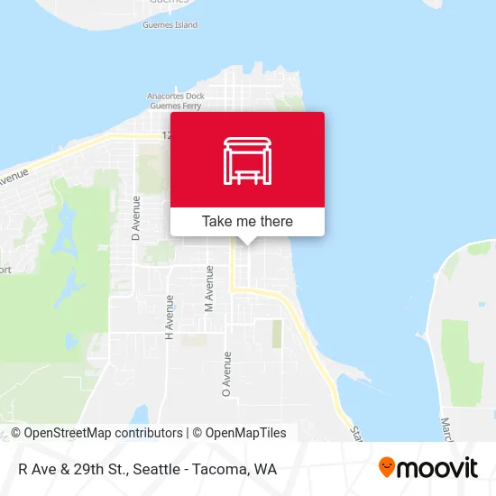 R Ave & 29th St. map