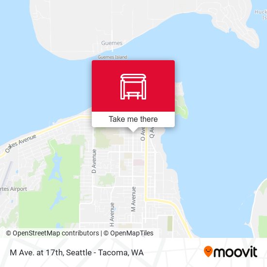 M Ave. at 17th map