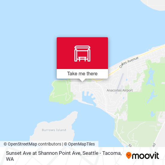 Sunset Ave at Shannon Point Ave map