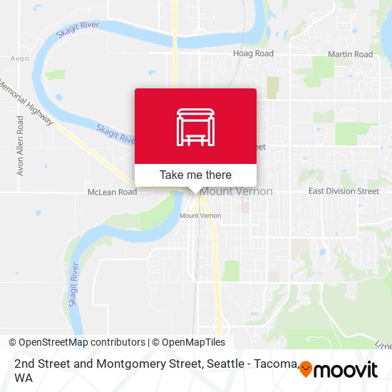 2nd Street and Montgomery Street map