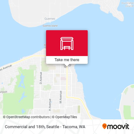 Mapa de Commercial and 18th