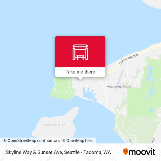 Skyline Way & Sunset Ave map