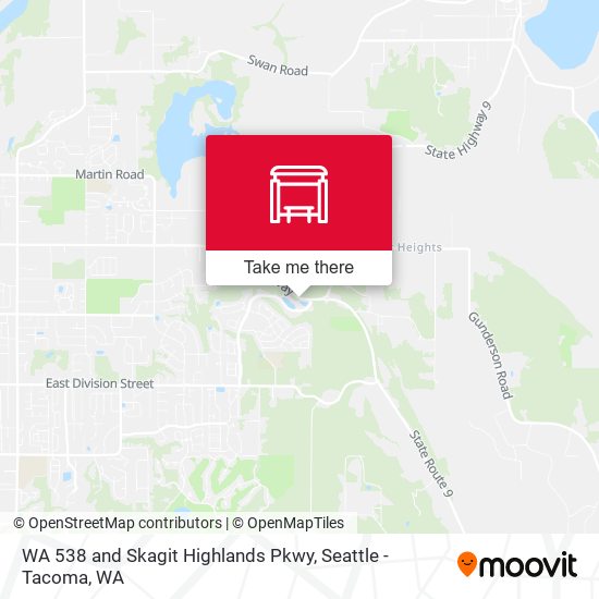 WA  538 and Skagit Highlands Pkwy map