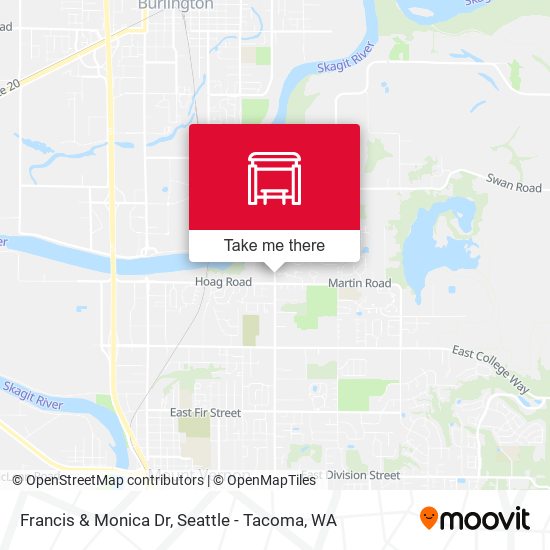 Francis & Monica Dr map