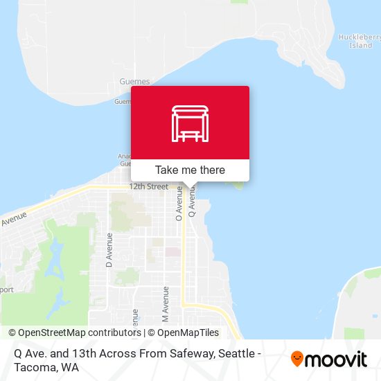 Q Ave. and 13th Across From Safeway map