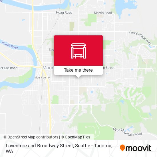 Laventure and Broadway Street map