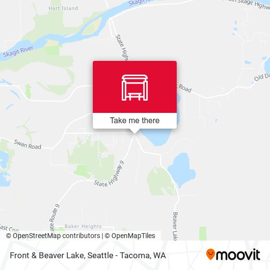 Front & Beaver Lake map