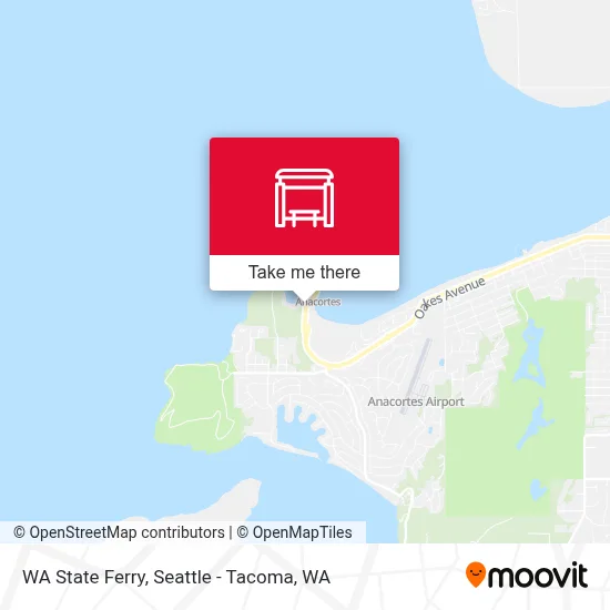 WA State Ferry map