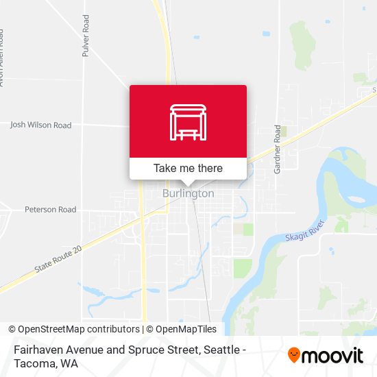 Fairhaven Avenue and Spruce Street map
