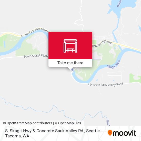 S. Skagit Hwy & Concrete Sauk Valley Rd. map