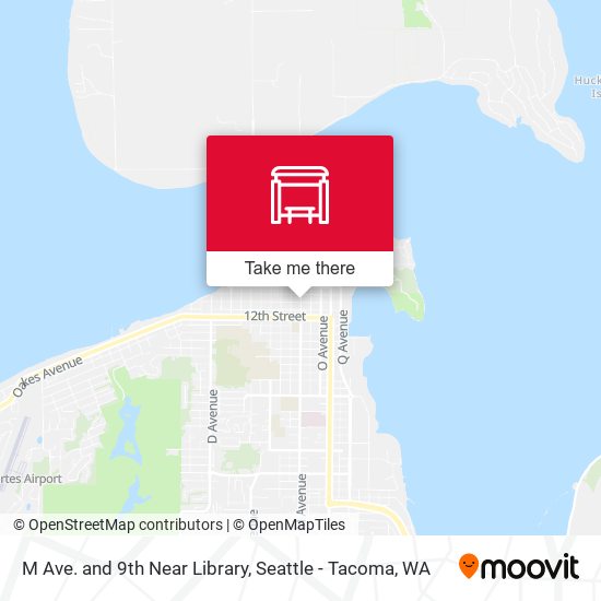 M Ave. and 9th Near Library map