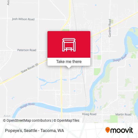 Popeye's map