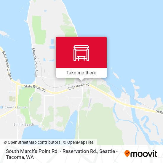 South March's Point Rd. - Reservation Rd. map