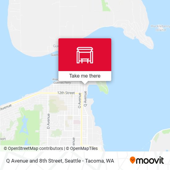 Q Avenue and 8th Street map