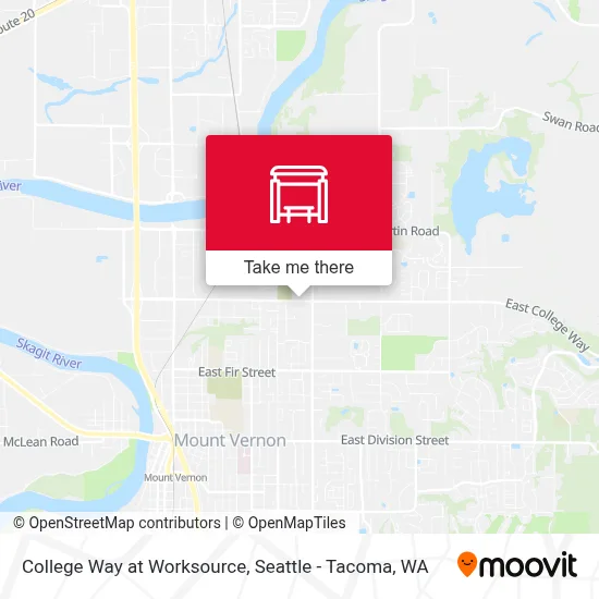 College Way at Worksource map