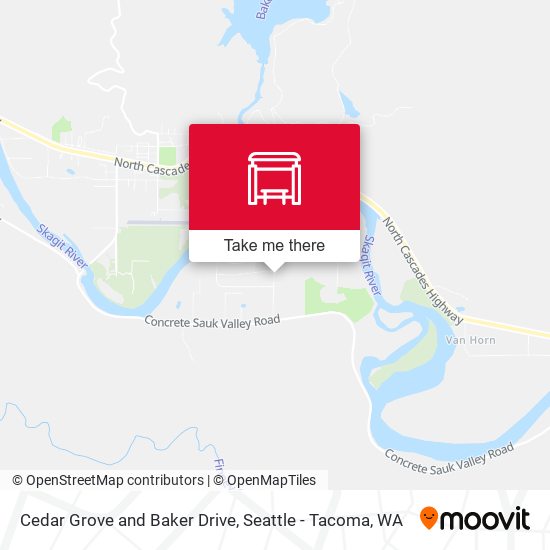 Mapa de Cedar Grove and Baker Drive