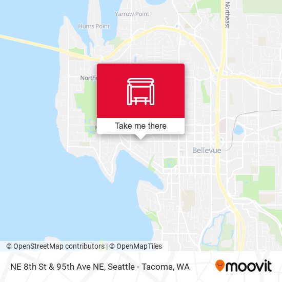 NE 8th St & 95th Ave NE map