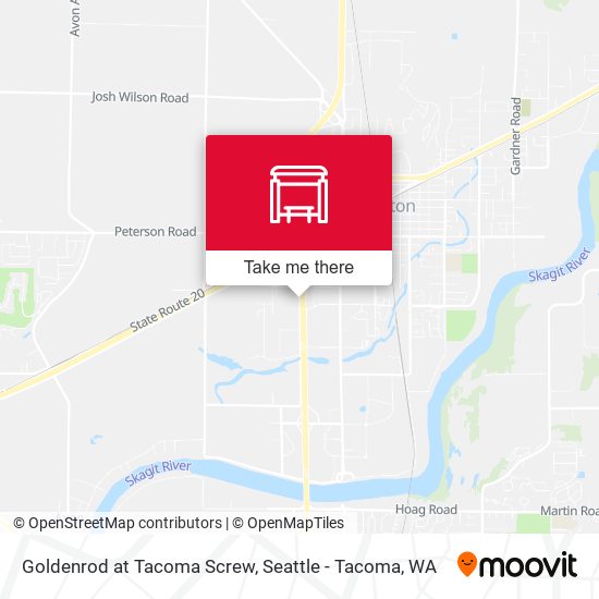 Goldenrod at Tacoma Screw map