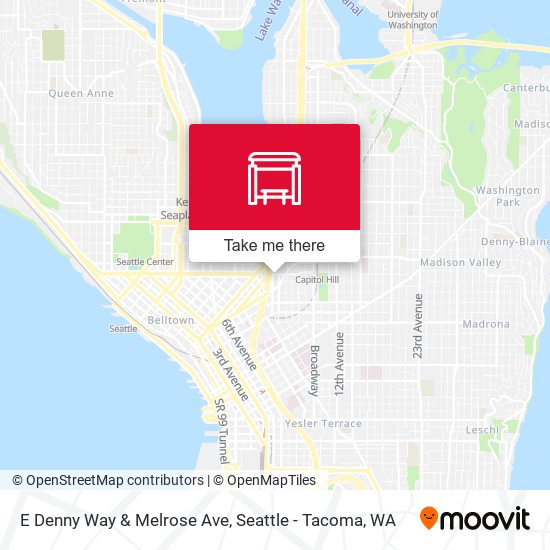 E Denny Way & Melrose Ave map