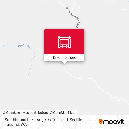 Mapa de Southbound Lake Angeles Trailhead