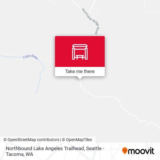 Northbound Lake Angeles Trailhead map