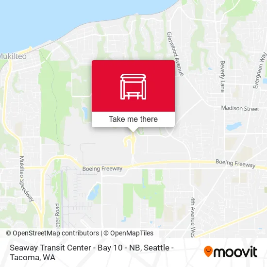 Mapa de Seaway Transit Center - Bay 10 - NB
