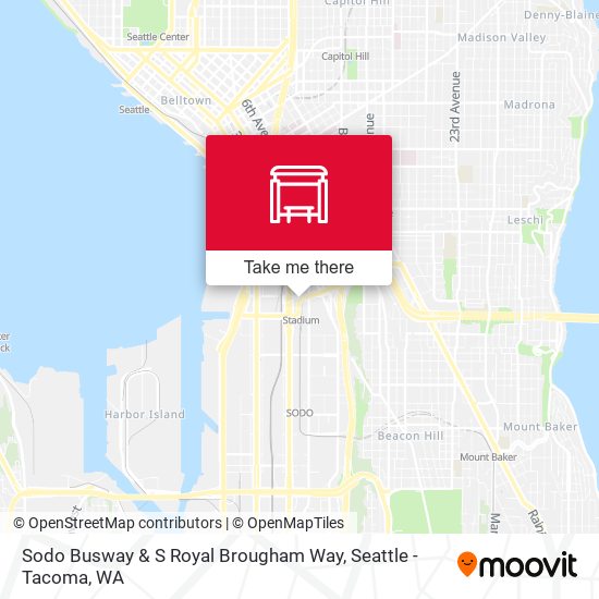 Mapa de Sodo Busway & S Royal Brougham Way