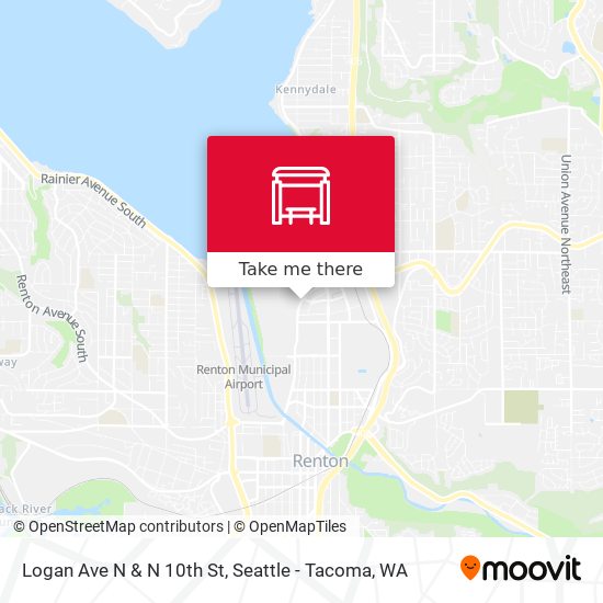 Logan Ave N & N 10th St map