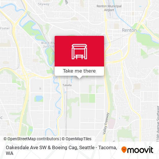 Mapa de Oakesdale Ave SW & Boeing Cag