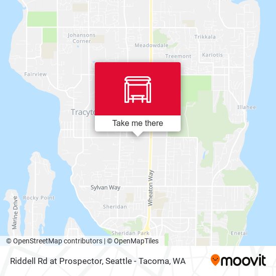 Riddell Rd at Prospector map