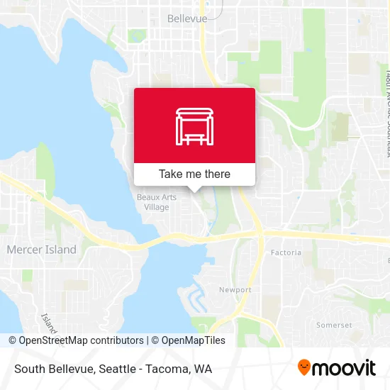 South Bellevue map