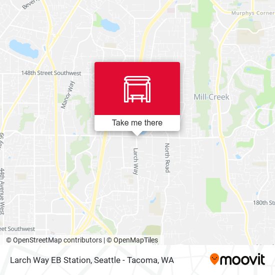 Larch Way EB Station map