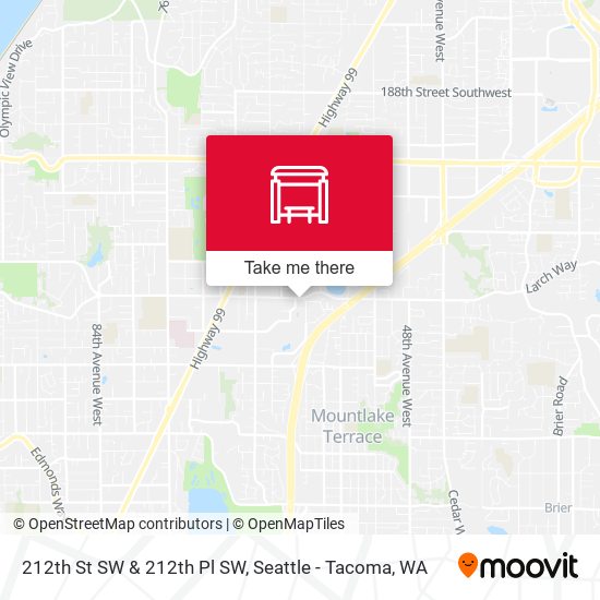 212th St SW & 212th Pl SW map