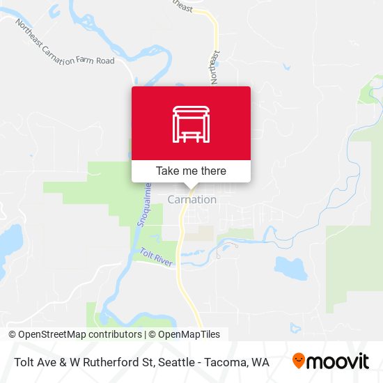 Tolt Ave & W Rutherford St map