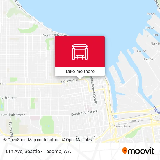 Mapa de 6th Ave