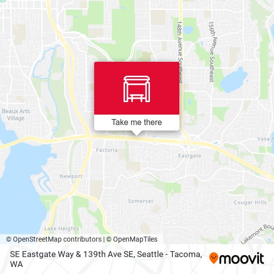 SE Eastgate Way & 139th Ave SE map