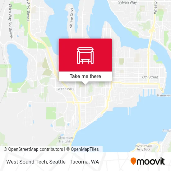 West Sound Tech map