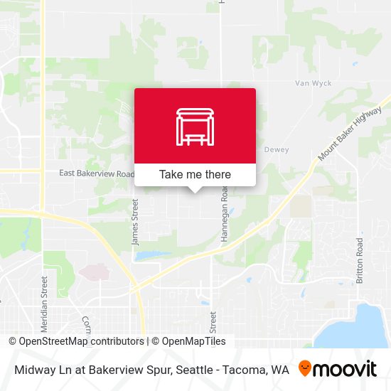 Mapa de Midway Ln at Bakerview Spur