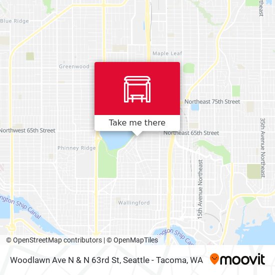 Woodlawn Ave N & N 63rd St map