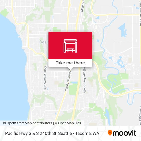 Pacific Hwy S & S 240th St map