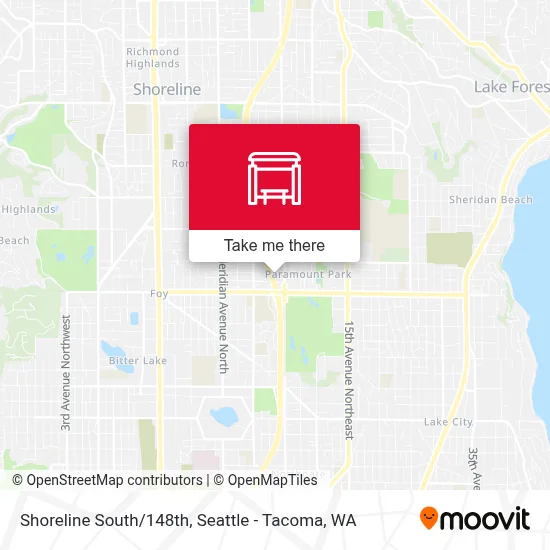 Shoreline South/148th map