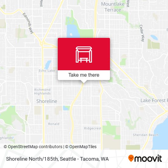 Shoreline North/185th map