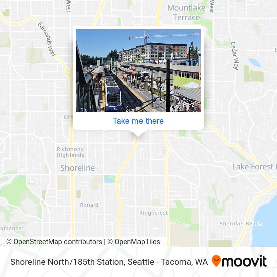 Shoreline North/185th Station map